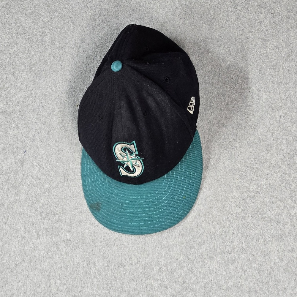 Seattle Mariners Men Baseball Cap 7 1/8 Navy New Era Flat  Embroidered READ